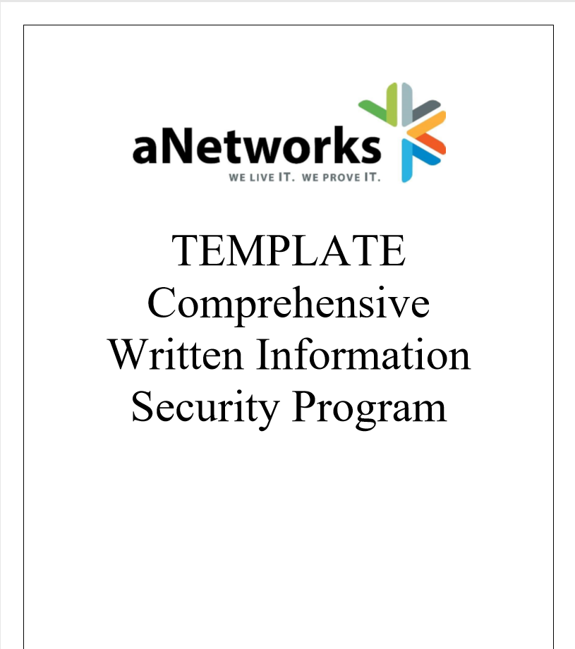 Massachusetts Written Information Security Program Wisp Template
